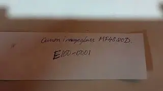 canon imageglass mf4820d error E100-0001