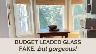 DIY Faux Leaded Glass Windows | $42 Car Tape Hack