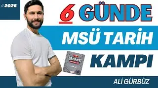 4.Gün / 6 Günde MSÜ Tarih Garanti Konular Kampı / Uluslararası İlişkilerde Denge Stratejisi