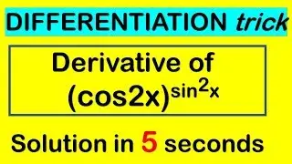 DIFFERENTIATION SHORTCUT-1/ DIFFERENTIATION/DERIVATIVES TRICK