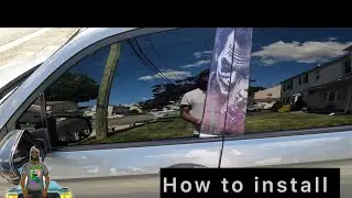 How to install vehicle center pillar sticker