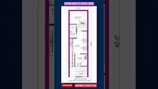 12 40 house plan south facing #houzy #houseplan #1bhk #floorplan #homedesign #vastuforhome #home