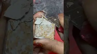 Slate cubes cleaning 🔥 #asmr #satisfying #chalkasmr #shorts #clay #crushing #soap #experimnent #fun
