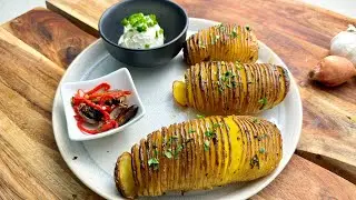 SECRET OF PERFECT CRISPY HASSELBACK POTATO - QUICK & EASY RECIPE #easy #easyrecipe #potato #crispy