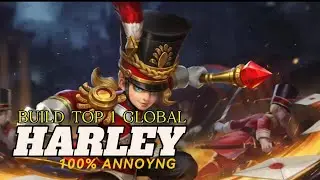 POWERFULL MIDLANE HARLEY | BEST GAMEPLAY | BEST BUILD TOP 1 GLOBAL HARLEY | MLBB