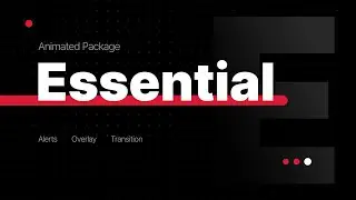 Essential Twitch Overlay and Alerts Stream Package for OBS