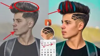 Hair Style Editing Tutorial || Autodesk Sketchbook Hair + Face Smooth Editing | Hair Colour Editing