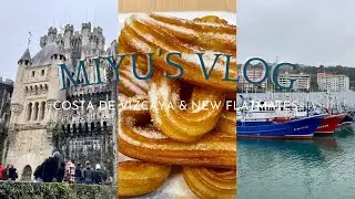 [study abroad vlog] #4 Trip to Costo de Vizcaya & New flat / flatmates | スペイン留学｜ビスカヤ海岸旅＆新居と新フラットメート