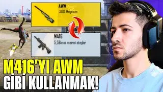 M416'YI AWM GİBİ KULLANARAK WİN ALMAK? Pubg mobile