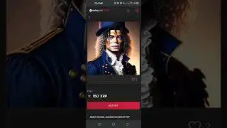 150 XRP Michael Jackson The King of Pop NFT Sologenic NFT Marketplace