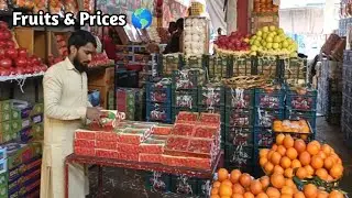 Inside a Fruit Market | Pakistani, Iranian & Chinese Fruits Prices and Quality