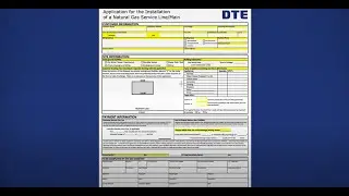 Filling Out Your Application For New DTE Gas Service