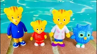 SWIMMING POOL Fun and Safety with DANIEL TIGER and Upsy Daisy Toys!