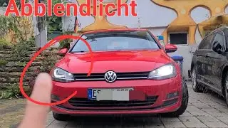 Licht am Auto defekt. Was bedeutet die Meldung Abblendlicht am Auto! VW Golf