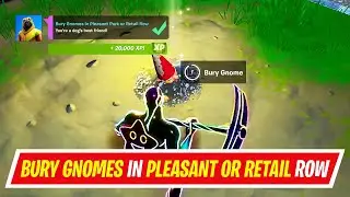 [All Locations] Bury Gnomes in Pleasant Park or Retail Row locations in Fortnite - Gnome Locations