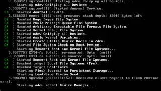 Linux from scratch first boot