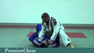 Clé de bras en genou poitrine, dégrip