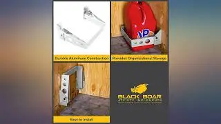 Black Boar Aluminum Double Jug Storage Container for Enclosed Trailer | Securely review