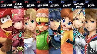Super Smash Bros. Ultimate - Team Diddy Kong vs Team Marth
