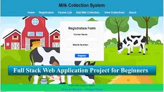 Milk Collection System Web Application Project overview || Full Stack Web application ||