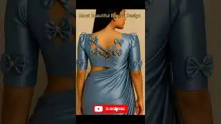 😍 Latest Designer Blouse Back Neck Design❤️ | Puff Sleeves & Cut Work Pattern 2026#trending