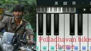 Polladhavan bike theme keyboard tutorial by Music Love|Dhanush,G.V.Prakash,Vetrimaaran|Perfect piano