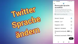 X App Sprache &auml;ndern Anleitung iOS & Android App / X( Twitter) andere Sprache einstellen.