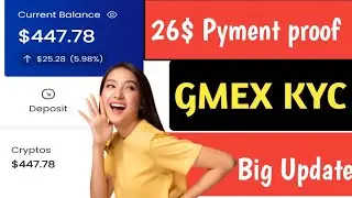 26$ Pyment proof 😍 Exchange offer 😍 No KYC No Refar 🥚 GMEX Exchange airdrop 🤪 447 $ Pyment proof