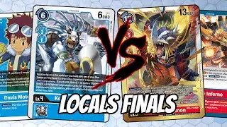 Blue Hybrid vs Red Ancient Hybrid Locals Finals (Digimon TCG English BT7)