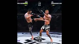 ufc leg kick knockout | #shorts ##ufc2 #kharagamez