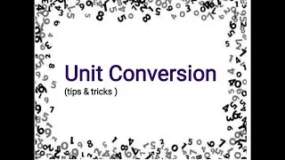 Unit Conversion || Weight and distance || tips and tricks
