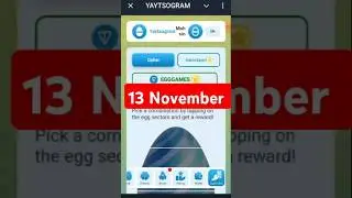Yaytsogram 13 November Cipher Code | Today Yaytsogram Cipher Code #yaytsogram #airdrop #chiphercode