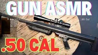 Gun ASMR | .50 Cal Rifle Cleaning & Heavy Brass Sounds (No Talking, 1 Hour)