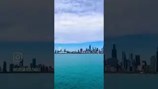 Chicago skyline from Lake Michigan