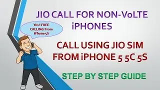 Jio4GVoice for Non VoLTE iPhones - Jio Calling Solution from iPhone 5/5C/5S [READ DESCRIPTION]