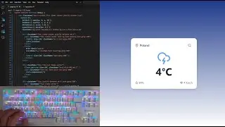 ASMR Programming – Weather App UI with React & Next.js | Typing Sounds Only | No Talking
