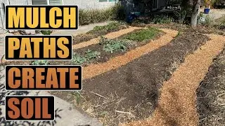 Using Mulch in Your Garden Paths Creates Soil