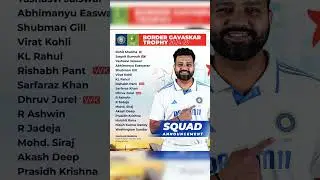 Indian squad for border Gavaskar trophy # Indian squad for Australia series #bordergavaskartrophy