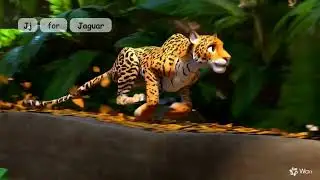 J is for Jaguar 🐆 | Animal Alphabet for Kids | EduCoffers