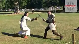Fingal Living History Society - sword fight sparring match