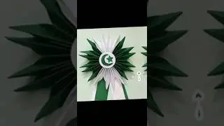 14 august easy Handmade badges #shorts #youtubeshorts #independenceday