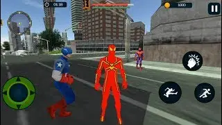 Spider Hero Super Fight with Spider,Iron Hero,Captain hero, Monster & Gangster - Android GamePlay