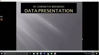 Methods of Data Presentation