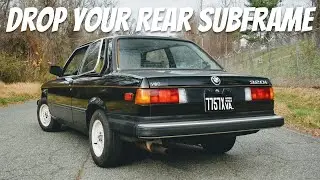 Subframe Drop DIY on Taylor's 1983 BMW E21 320i: AKG Bushings & Rear Disc Brake Swap! (Part 1 of 2)