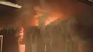 Video shows Atlanta apartment building on fire