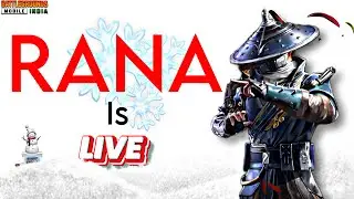 RANA is Backkkk !!❄️ | BGMI Live | RANA BGMI Live 🔴