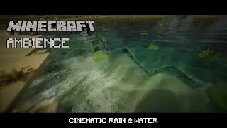 Minecraft Rainy Lake 🌧️ [1 HOUR] | Cinematic Ambience, Water, Rain & Music | Day & Night