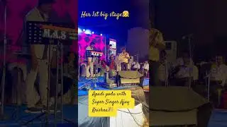 Apadi podu with Super Singer Ajay Krishna and Aradhya baby🎉 #appadipodu #ajaykrishna #vijay