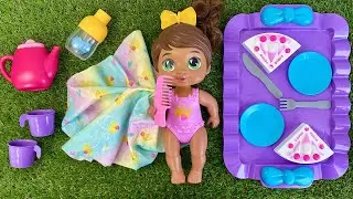 Satisfying with unboxing Baby Alive Doll cake toys play - set | Review toys | ASMR 