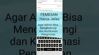 KHUSUS TEAM DEBBY TUTORIAL ORDER TURUN PUSAT PELATIHAN